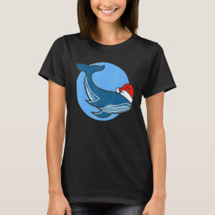 Wale Sea Mammal schwimmen Fische Tauchen Blau T-Shirt