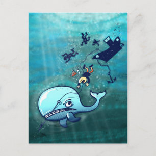 Wale sind zornig! postkarte