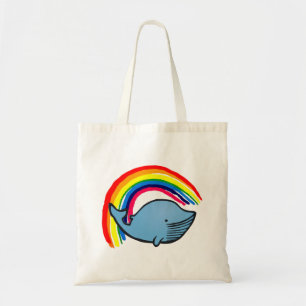Wale, Tiere, Cartoon, Regenbogen Tragetasche