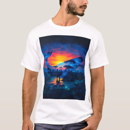 Wale und afrikanische Wildtiere Sonnenuntergang &  T-Shirt