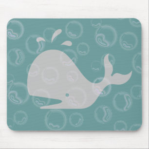 Wale und Blasen Mousepad