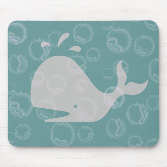 Wale und Blasen Mousepad (Vorne)