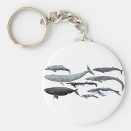 Wale und rechte Wale Schlüsselanhänger