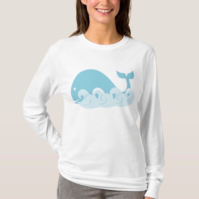 Wale und Wellen T-Shirt (Vorderseite)