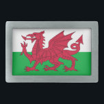 Walenflagge Rechteckige Gürtelschnalle<br><div class="desc">Flagge von Wales. Die Flagge Wales (walisisch: Baner Cymru oder Y Ddraig Goch, was "Der rote Drache" bedeutet) besteht aus einem roten Drachenpassant auf einem grünen und weißen Feld. Wie bei vielen heraldischen Anklagen ist die genaue Darstellung des Drachen nicht standardisiert, und es gibt viele Renderings. 1959 wurde sie offiziell...</div>