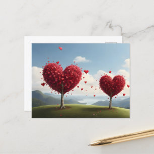 Walentiner Tagesdesign, Baumherz Postkarte