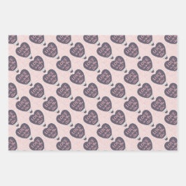 Walentiner-Tagesumschlagpapier Geschenkpapier Set