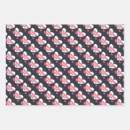 Walentiner-Tagesumschlagpapier Geschenkpapier Set