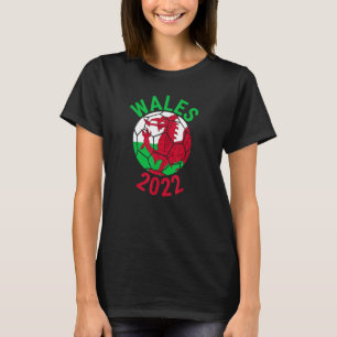 Wales 2022 Fußball-Fanmeisterschaft Fußball T-Shirt