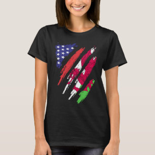 Wales American Grown Flag USA Patriot Erbe Monat T-Shirt