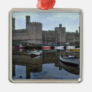 Wales, Caernarfon Castle, einer von Edwards Ornament Aus Metall
