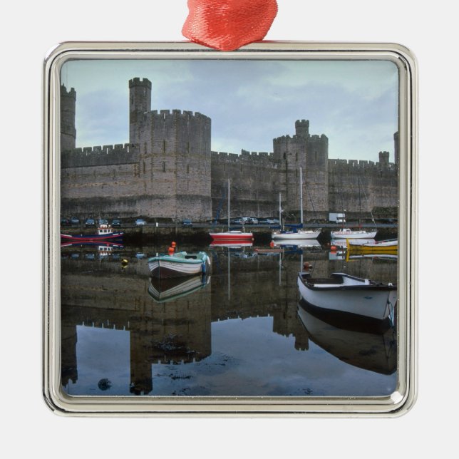 Wales, Caernarfon Castle, einer von Edwards Ornament Aus Metall (Vorne)