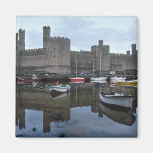 Wales, Caernarfon-Schloss, eines von Edwards Magnet