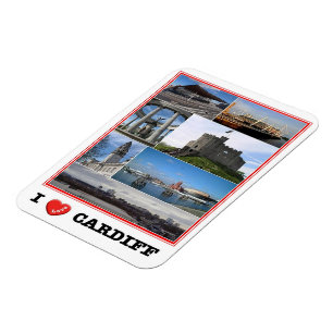 Wales - Cardiff - I Liebe - Magnet