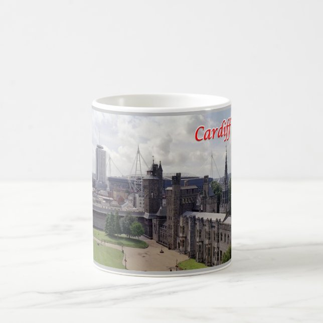 Wales - Cardiff - Kaffeetasse (Mittel)