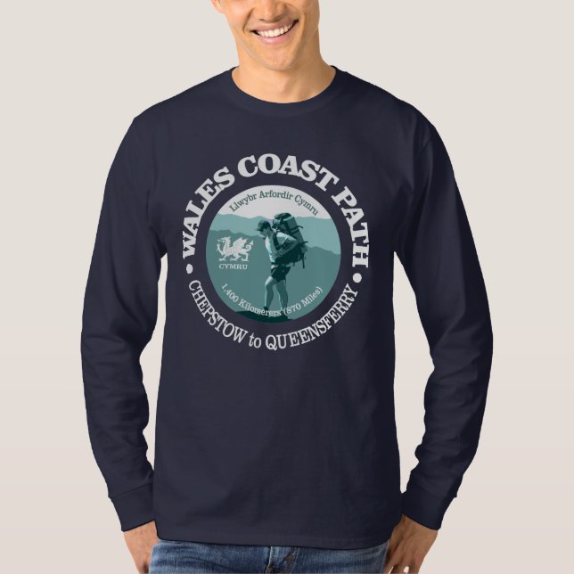 Wales Coast Path (T) T-Shirt (Vorderseite)