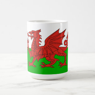 Wales Country Dragon Fahne welch britisch Tasse