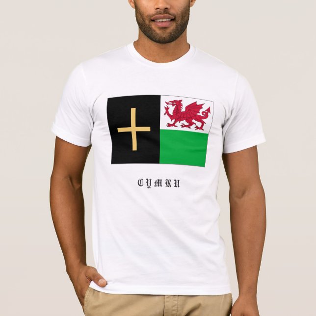 Wales Cross & Dragon T - Shirt (Vorderseite)