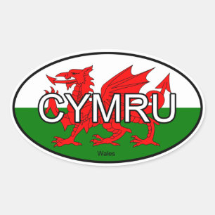 Wales CYMRU Euro Aufkleber