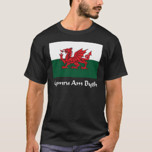 Wales - Cymru morgens Byth Flagge T-Shirt