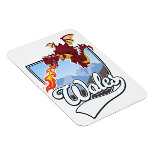 Wales-Drache-Logo  Magnet