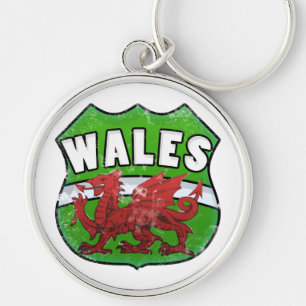 WALES-EMBLEM SCHLÜSSELANHÄNGER