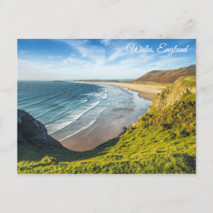 Wales England Beach Shoreline Postcard Keepake Postkarte