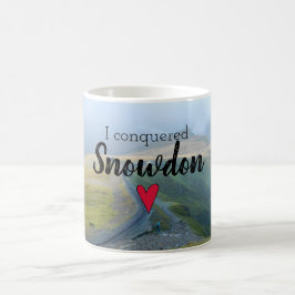 Wales eroberte Snowdon Landschaft Walisische Eisen Tasse