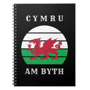 Wales Flag Cymru am Byth Stolz sein walisisch Notizblock