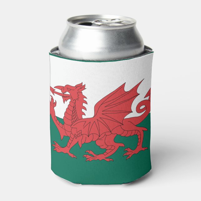 Wales Flag Dosenkühler (Kanne Vorderseite)