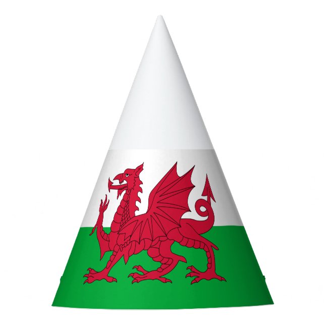 Wales-Flag-Party Partyhütchen (Vorderseite)