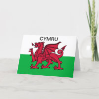 Wales Flag Roter Drache Cymru Sportwalisische Kart