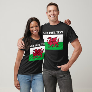 Wales Flag Soccer Cymru Roter Drache Welsh patriot T-Shirt