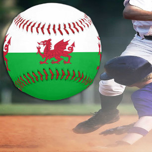 Wales Flag & Wales sport /Cymru Baseball Balls