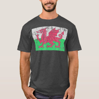 Wales Flag Welsh Dragon Baner Cymru Y Ddraig Goch T-Shirt