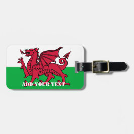 Wales Flag Weltmeisterschaft 2022 Fußball-Fußball Gepäckanhänger