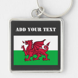 Wales Flag Weltmeisterschaft 2022 Fußball-Fußball Schlüsselanhänger
