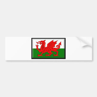 Wales-Flagge Autoaufkleber