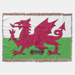 Wales-Flagge Decke