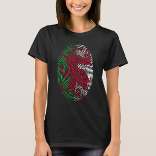 Wales-Flagge DNA-Fingerabdruck Männer Frauen Kinde T-Shirt