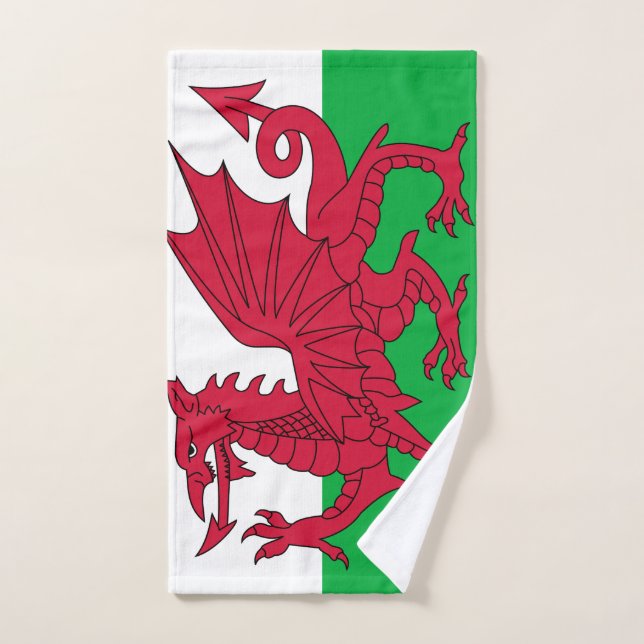 Wales-Flagge Handtuch (Handtuch)