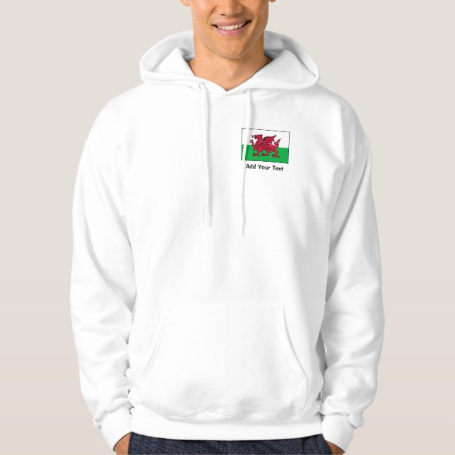 Wales-Flagge Hoodie (Vorderseite)