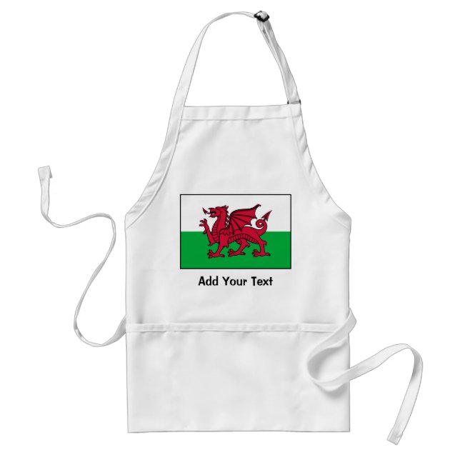 Wales-Flagge Schürze (Vorne)