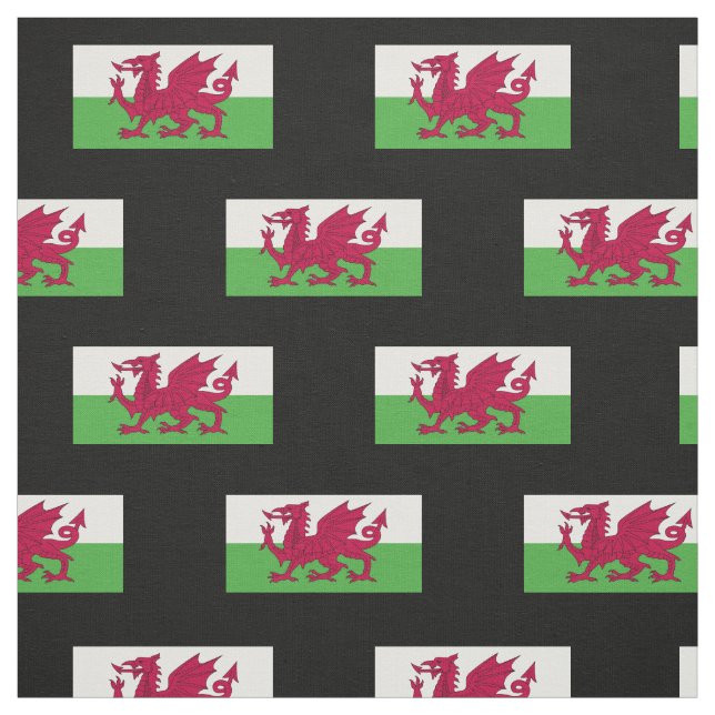 Wales-Flagge Stoff (Muster)