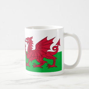 Wales-Flagge Tasse