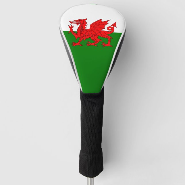 Wales flagge Welsh Red Dragon Golf Headcover (Vorderseite)