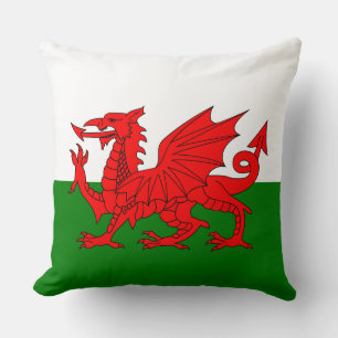 Wales flagge Welsh Red Dragon Kissen