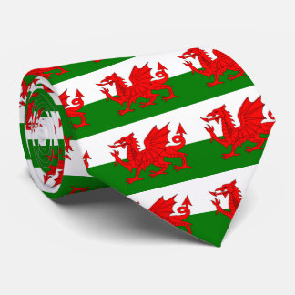 Wales flagge Welsh Red Dragon Krawatte