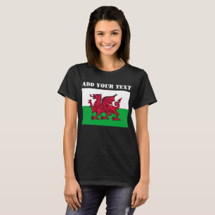 Wales-Flagge Weltmeisterschaft 2022 Fußball T-Shirt