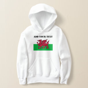 Wales-Flagge Weltmeisterschaft 2026 Fußball Hoodie